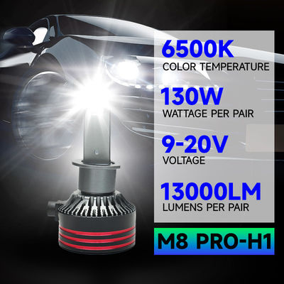 M8pro 130W 13000 Lumens 6500K Cool White H1 H7 H11 Headlights Bulbs